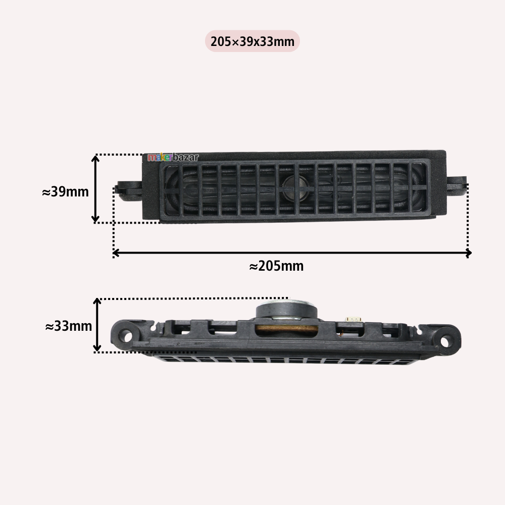 8Ω 10W LED/LCD/OLED Laptop & TV Speaker Pair [Refurbished]