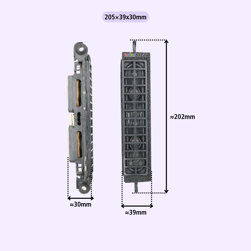 8Ω 10W LED/LCD/OLED Laptop & TV Speaker Pair [Refurbished]
