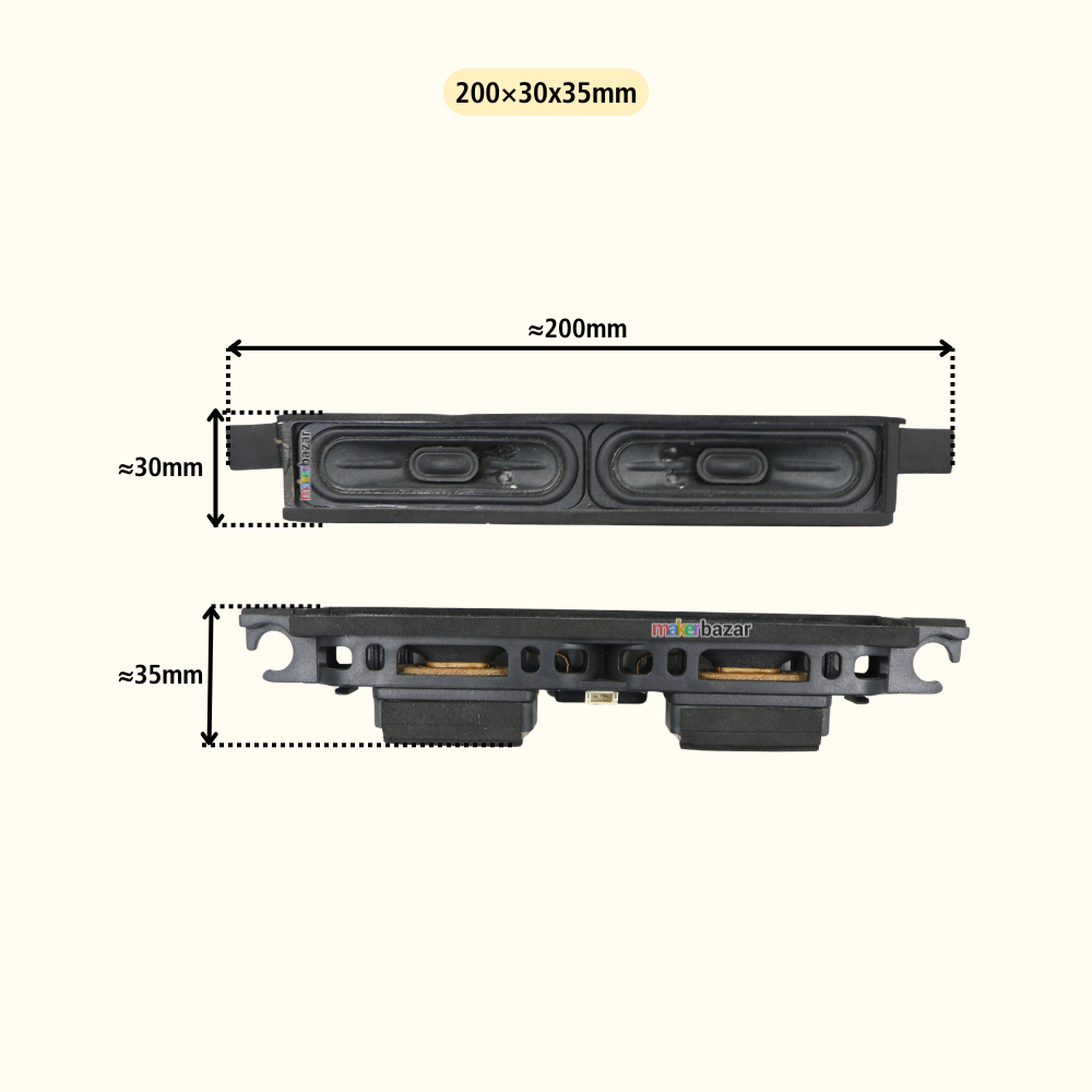 8Ω 10W LED/LCD/OLED Laptop & TV Speaker Pair [Refurbished]