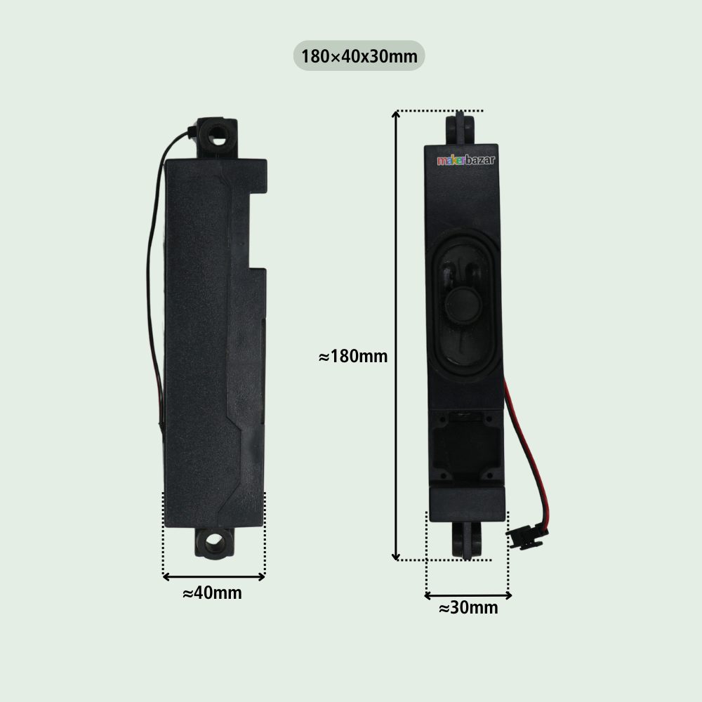 8Ω 10W LED/LCD/OLED Laptop & TV Speaker Pair [Refurbished]