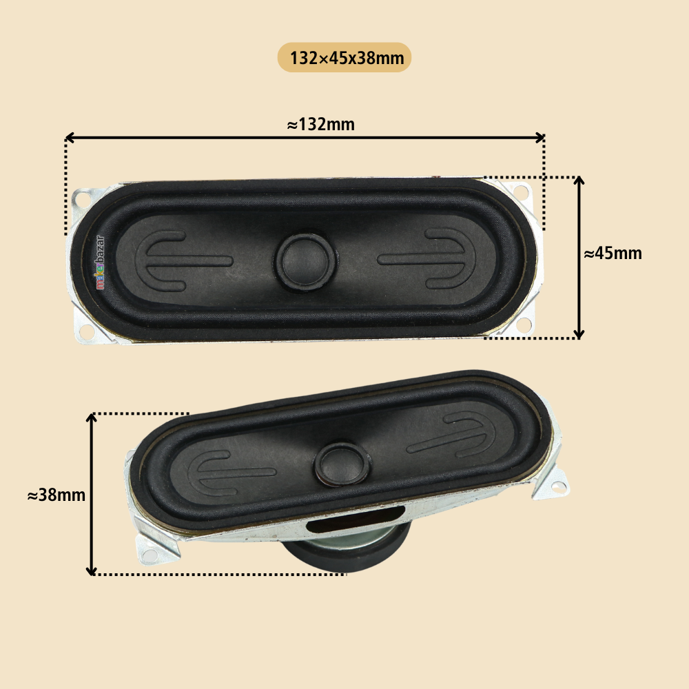 8Ω 10W LED/LCD/OLED Laptop & TV Speaker Pair [Refurbished]