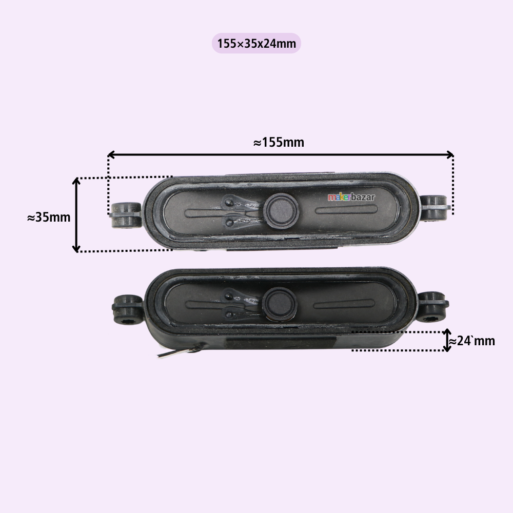 8Ω 10W LED/LCD/OLED Laptop & TV Speaker Pair [Refurbished]