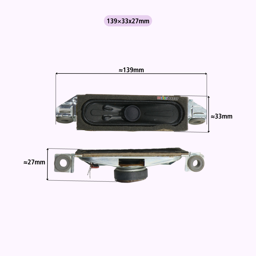 8Ω 10W LED/LCD/OLED Laptop & TV Speaker Pair [Refurbished]