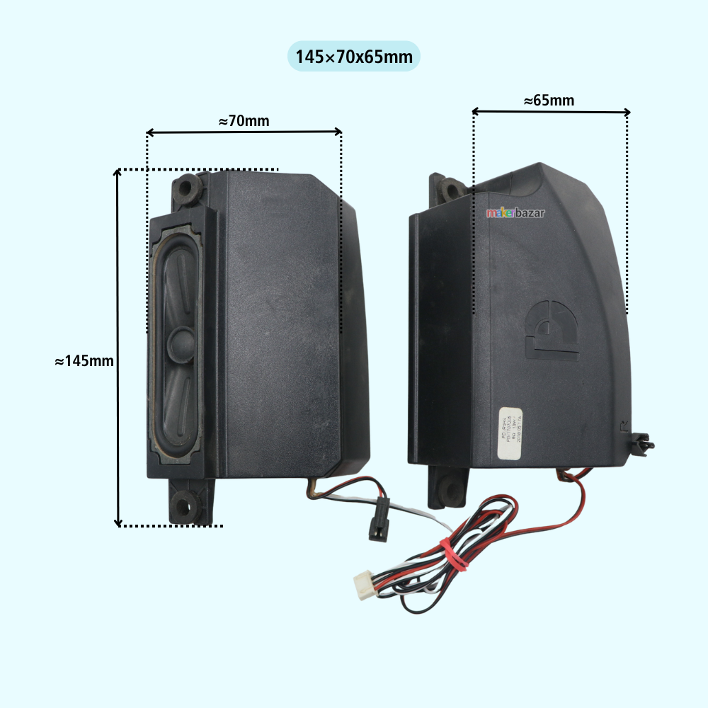 8Ω 10W LED/LCD/OLED Laptop & TV Speaker Pair [Refurbished]