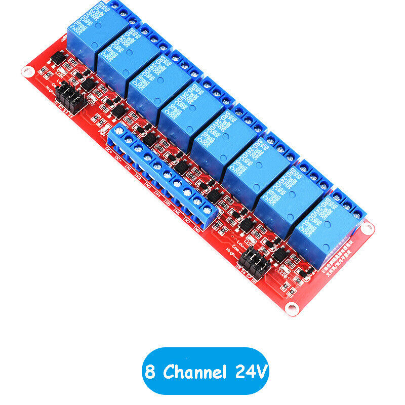 Red Relay Module Top Red Relay Board Module with High/Low Level Trigger Optocoupler