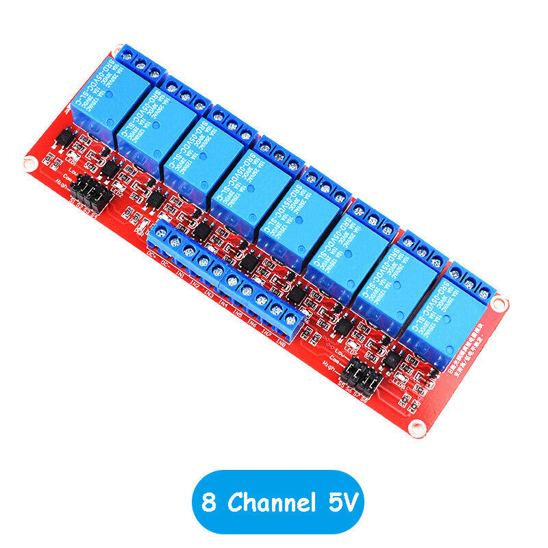 Red Relay Module Top Red Relay Board Module with High/Low Level Trigger Optocoupler