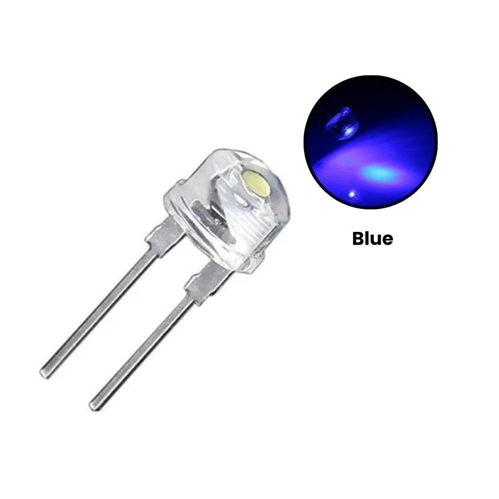 8mm Straw Hat LED - Diffused and Clear Types