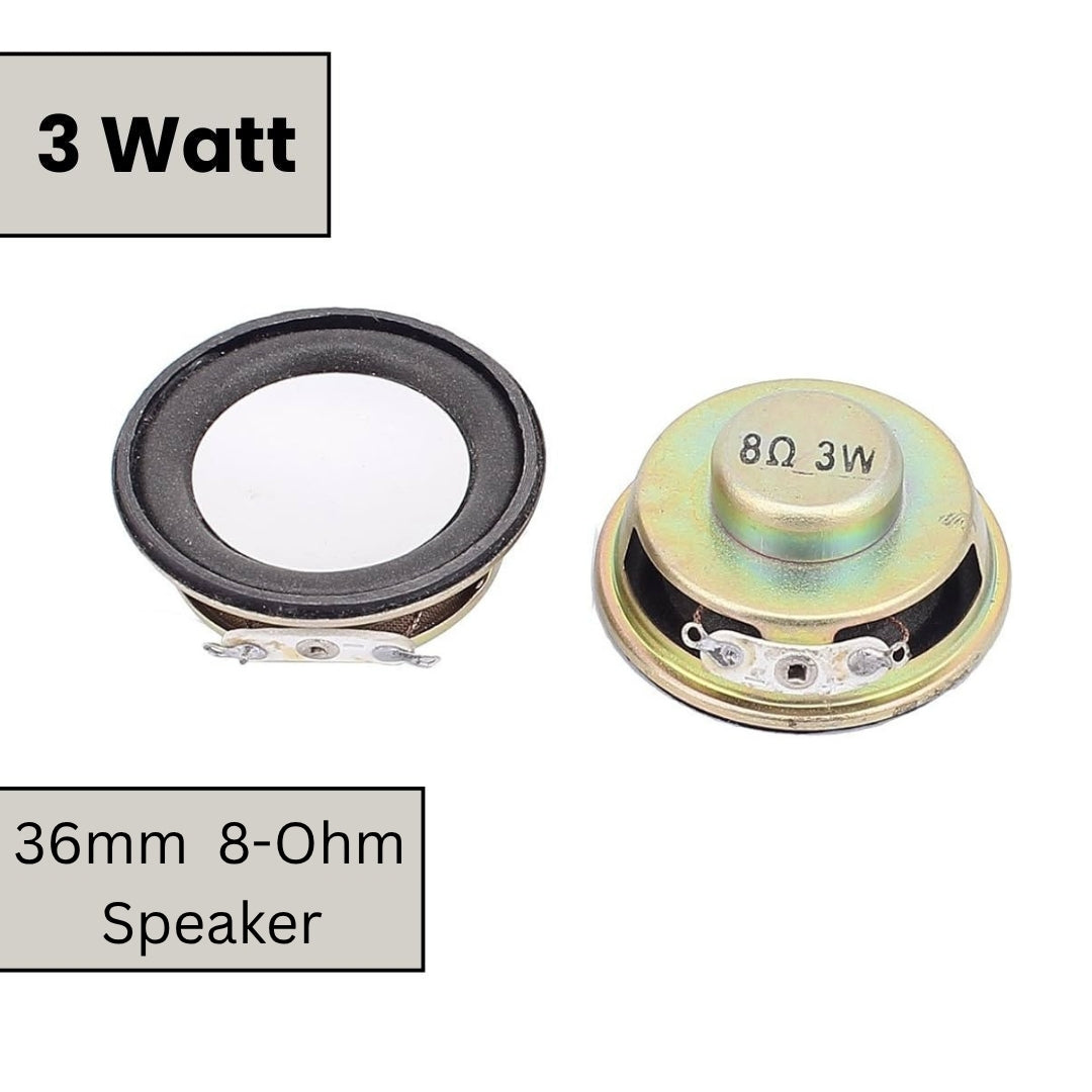 36mm Internal Magnetic Speaker 8-Ohm 3-Watt