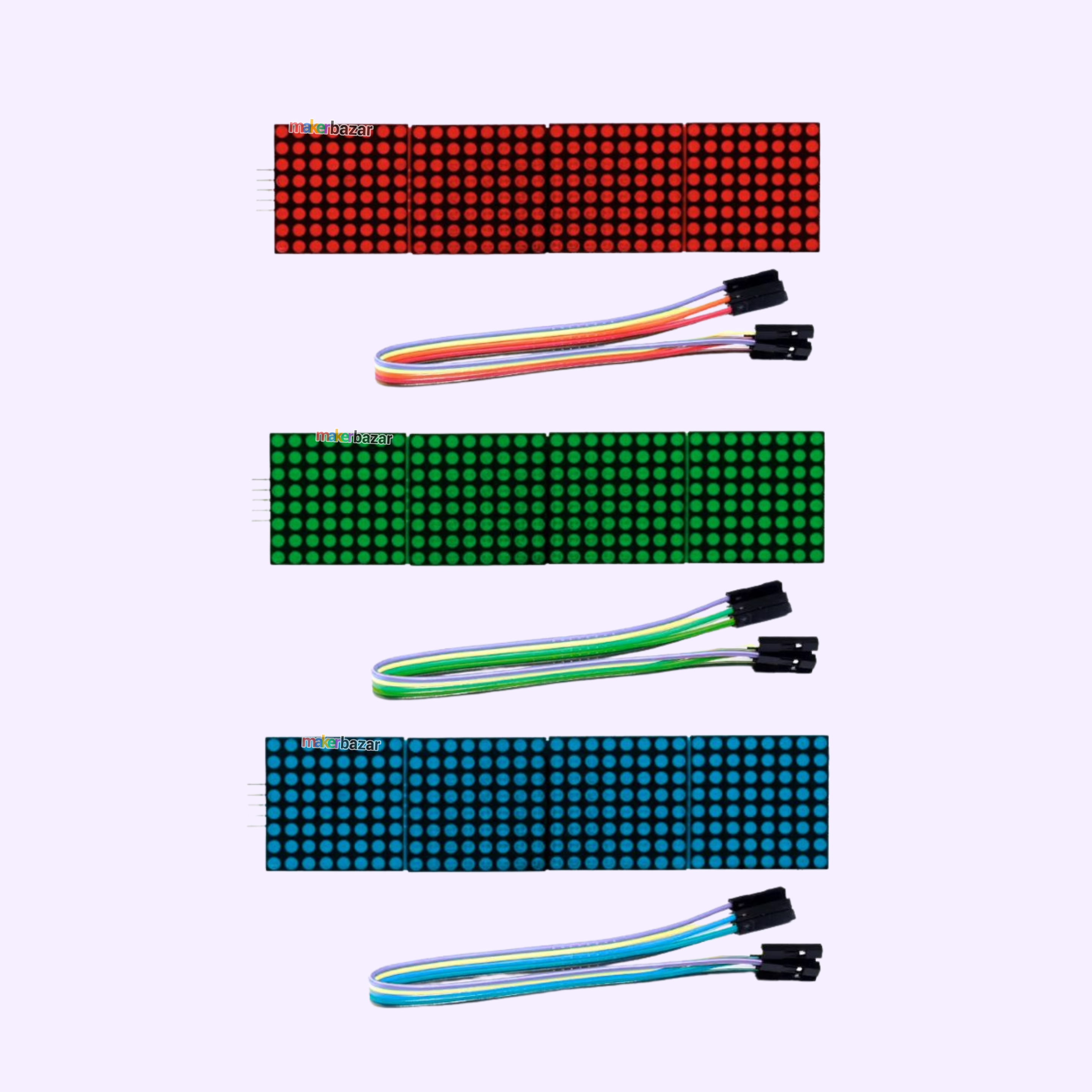 MAX7219 8x32 Dot Matrix Microcontroller Module LED Display