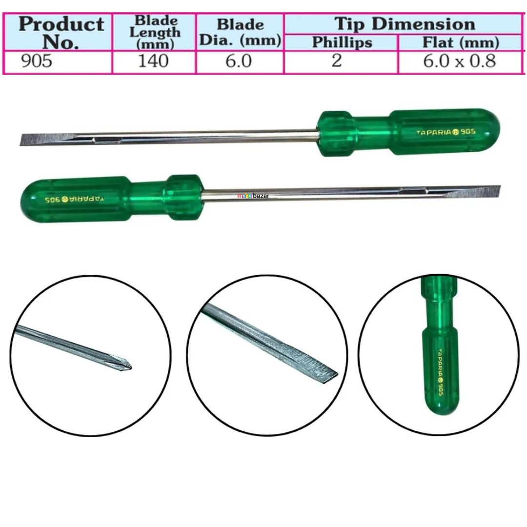 Taparia: Two In One Steel Screwdrivers