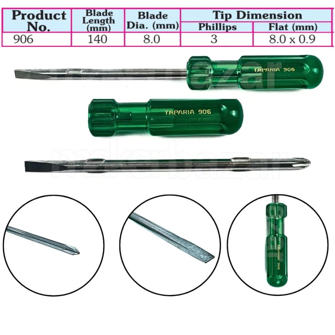 Taparia: Two In One Steel Screwdrivers