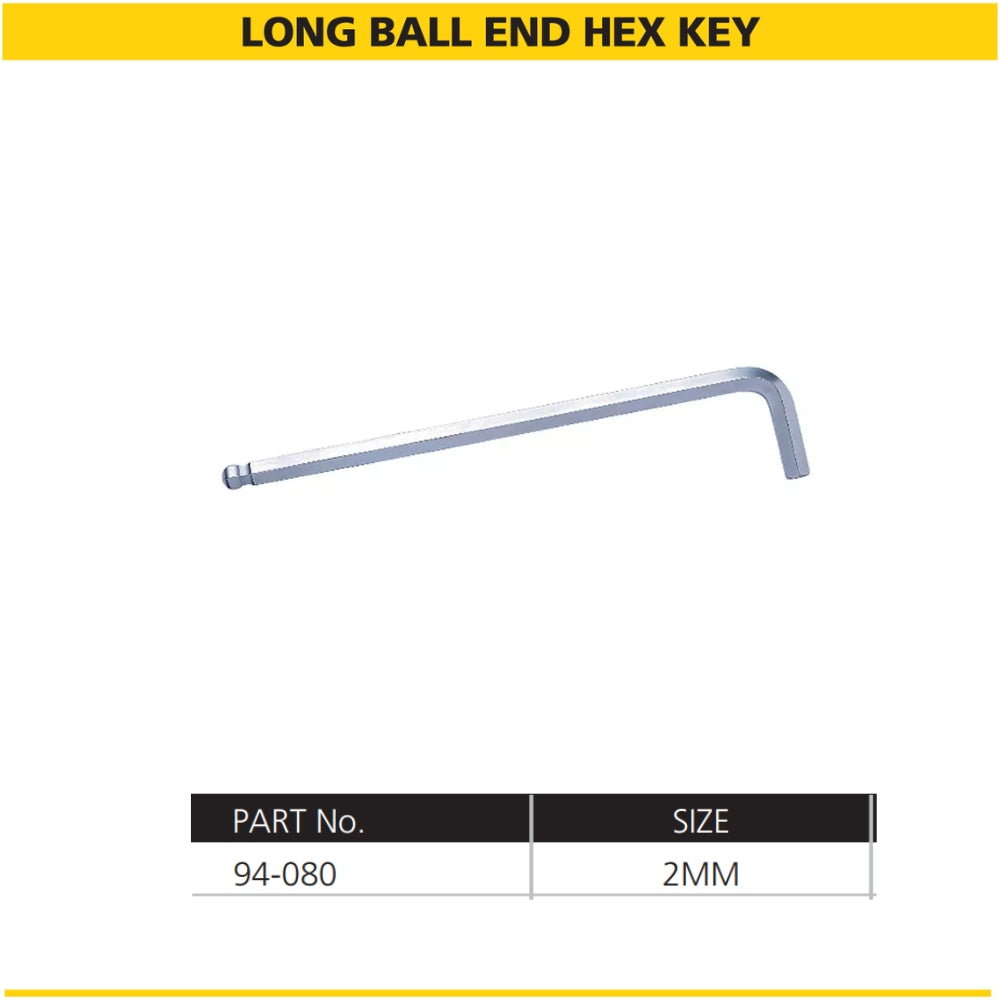 Stanley Long Spherical Ball-End Hex-Key