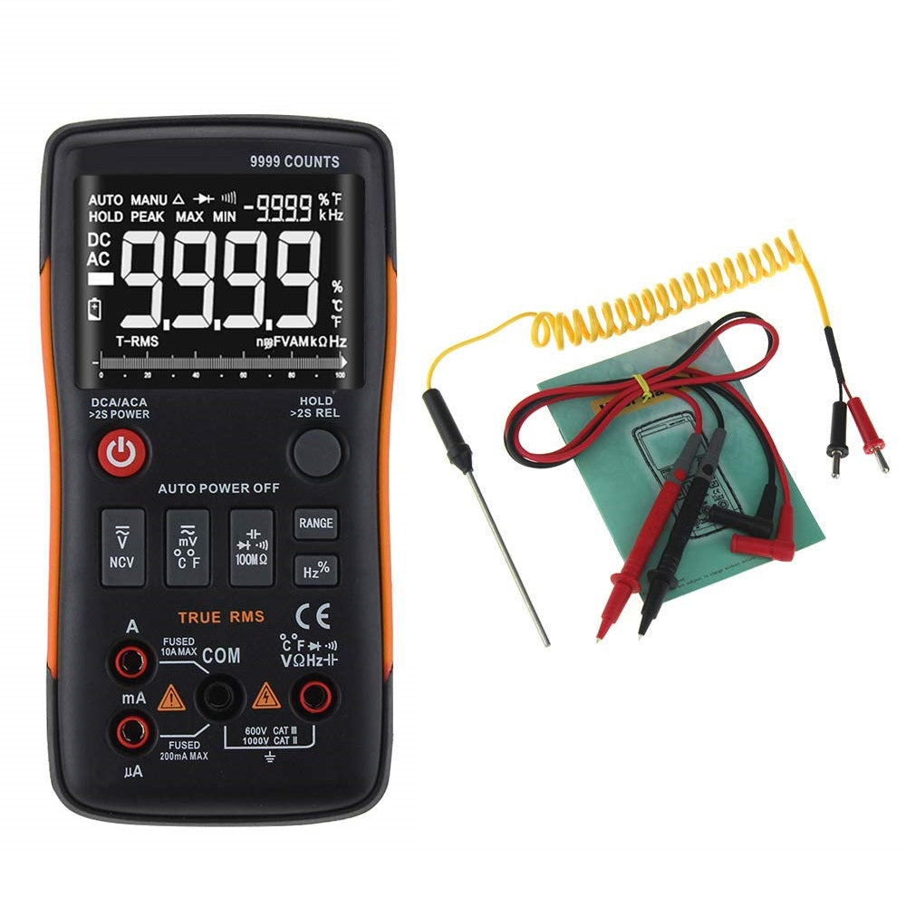 Q1 ZT-X True-RMS Digital Multimeter Button 9999 Counts with Analog Bar Graph