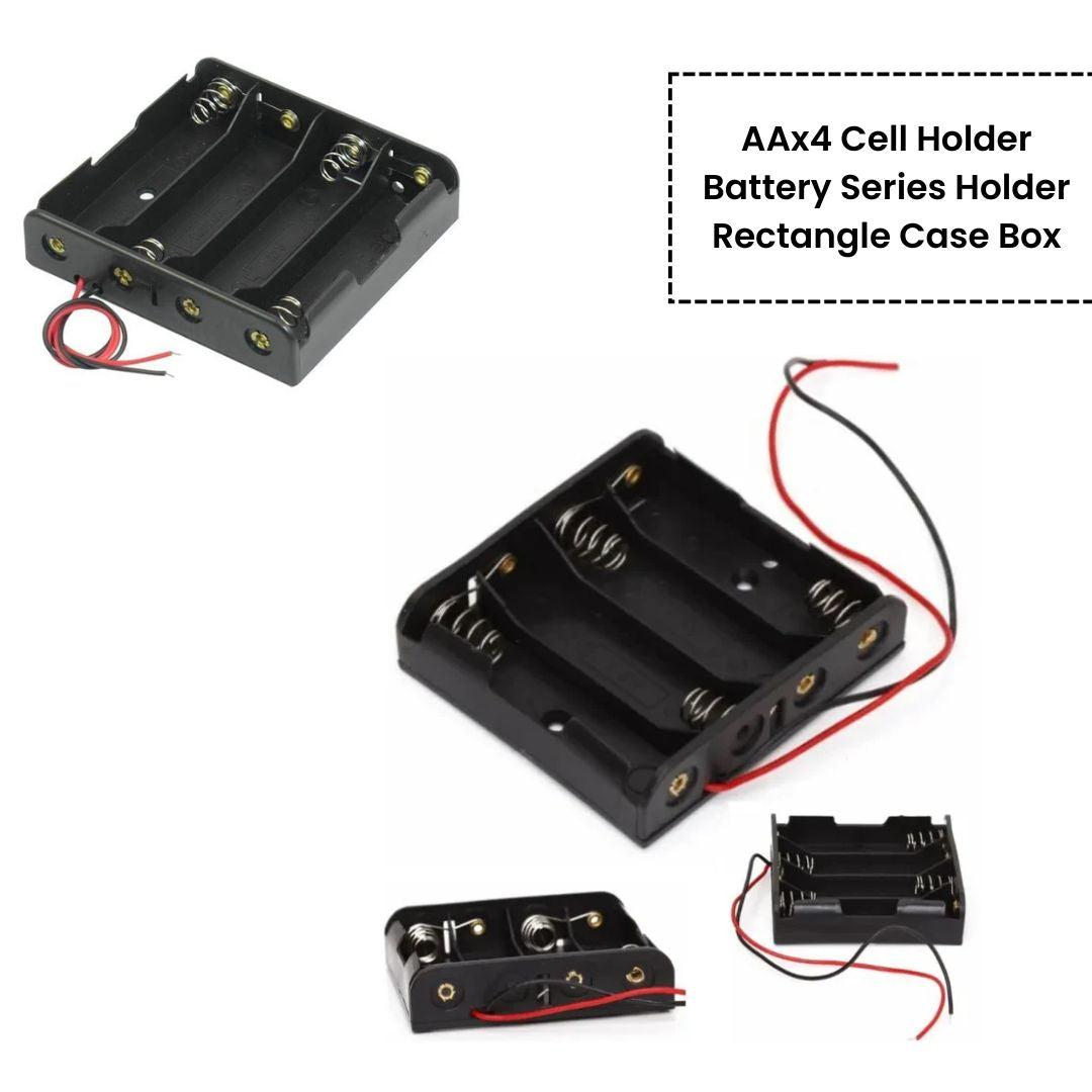 AA Cell Holder Open Plastic Case With Wire