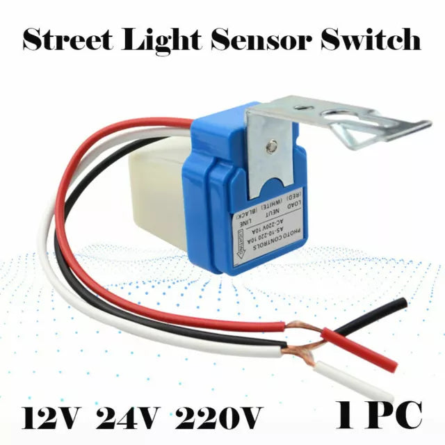 10A Automatic On/Off Photocell Street Lamp Light Switch Controller Photo Control Photo Switch Sensor
