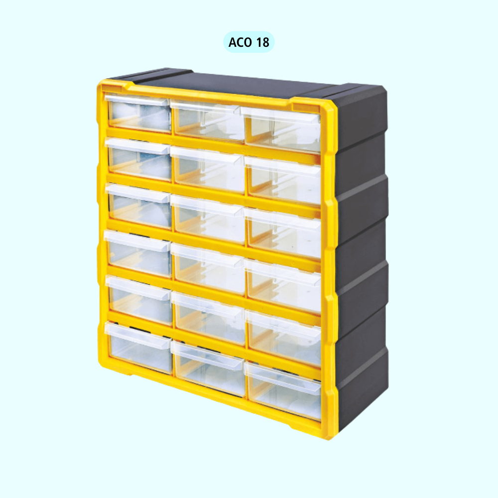 Alkon Component Organizer Storage Cabinet with Drawers & Bins
