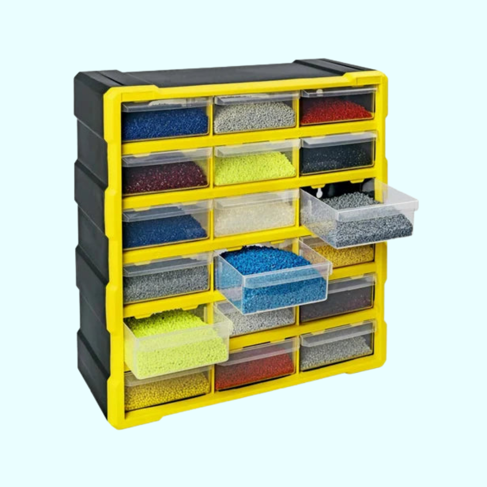 Alkon Component Organizer Storage Cabinet with Drawers & Bins