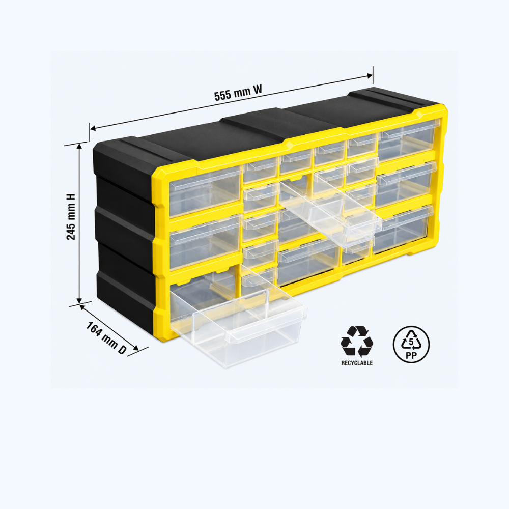 Alkon Component Organizer Storage Cabinet with Drawers & Bins
