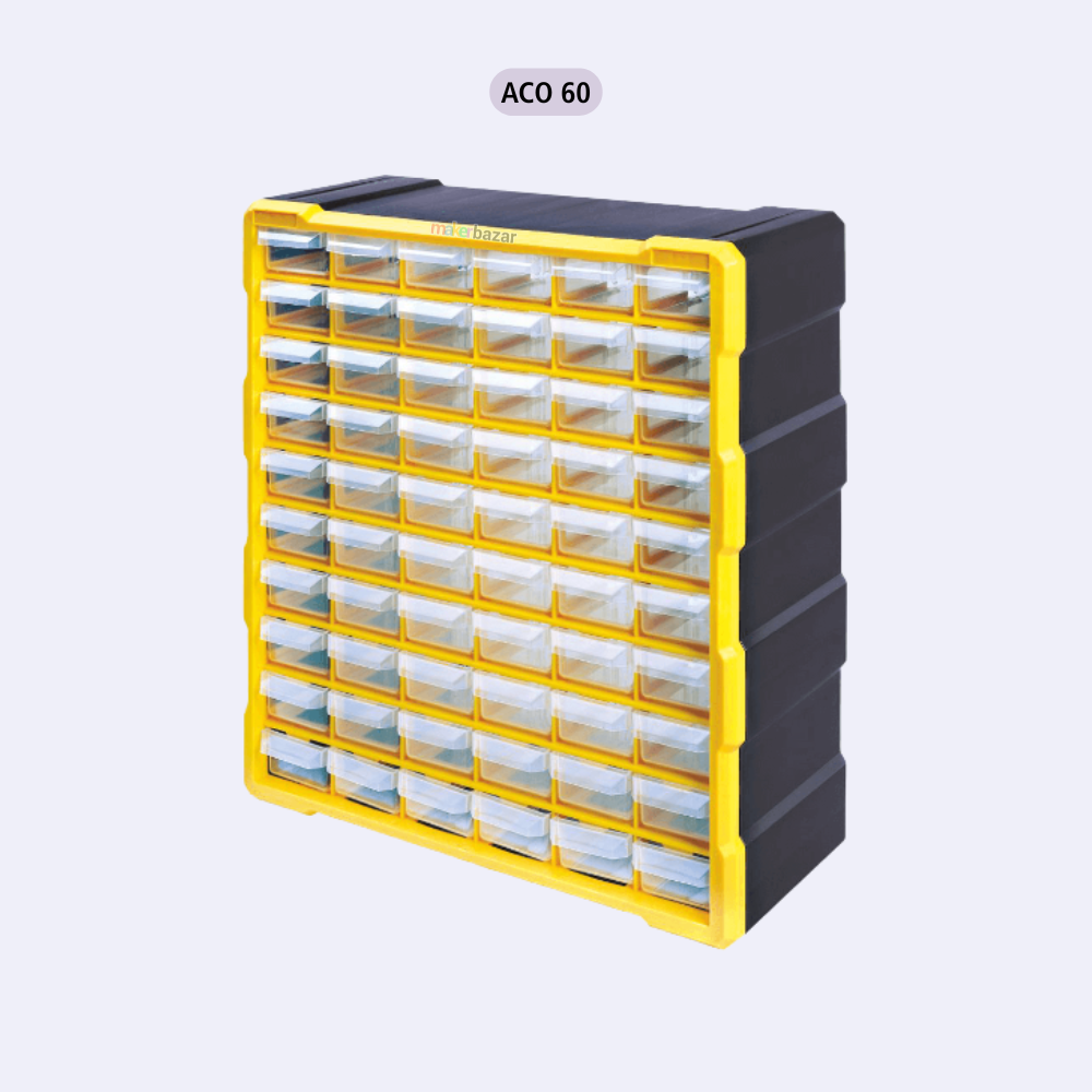 Alkon Component Organizer Storage Cabinet with Drawers & Bins
