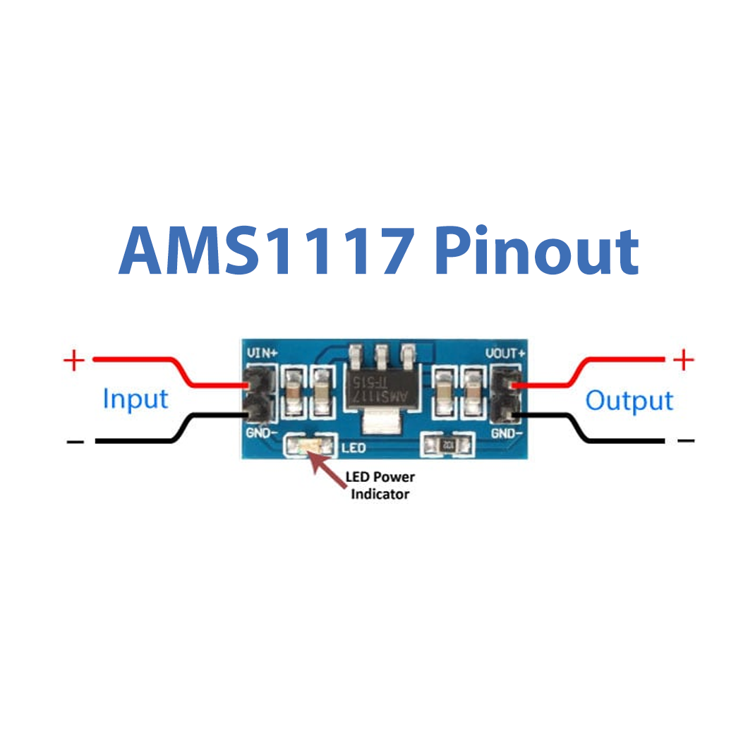 AMS1117 Step-Down Power Supply Module 4-Pins