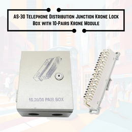 Buy Durable and Secure 10-20-30 Pair Krone Box for Telecom Networks