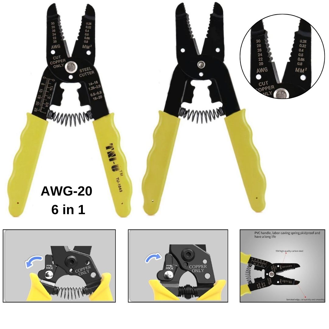 Multifunctional Wire Stripper Cable Cutter Crimping Tool