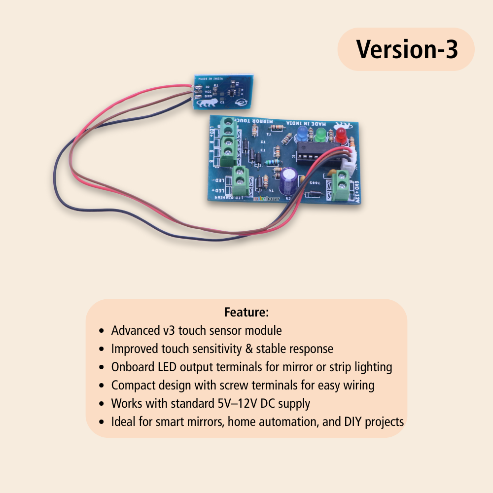 Mirror Touch Sensor Smart Switch [Made In India]