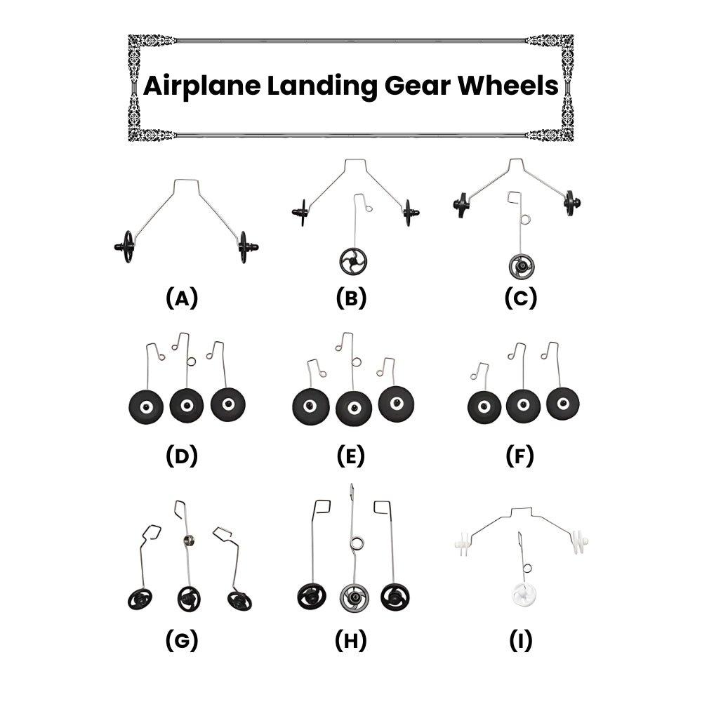 Hobby RC Airplane Landing Gear Wheel Set