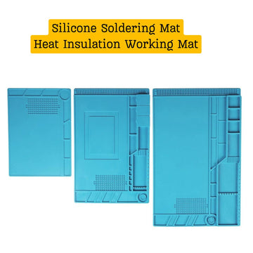 Heat-Resistant Silicone Soldering Mat – 932°F Fireproof, Magnetic, Anti-Slip, For Phone & Laptop Repair (17.8 X 11.8 Inches) - View #7
