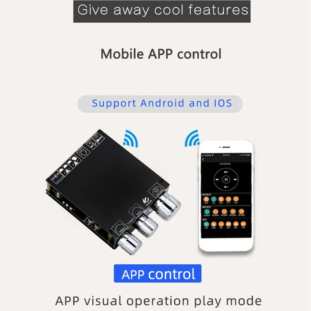 Bluetooth Module Rftitmt100 XY-T100L Bluetooth 5.0 Module | Wireless Amplifier Board | Audio ...