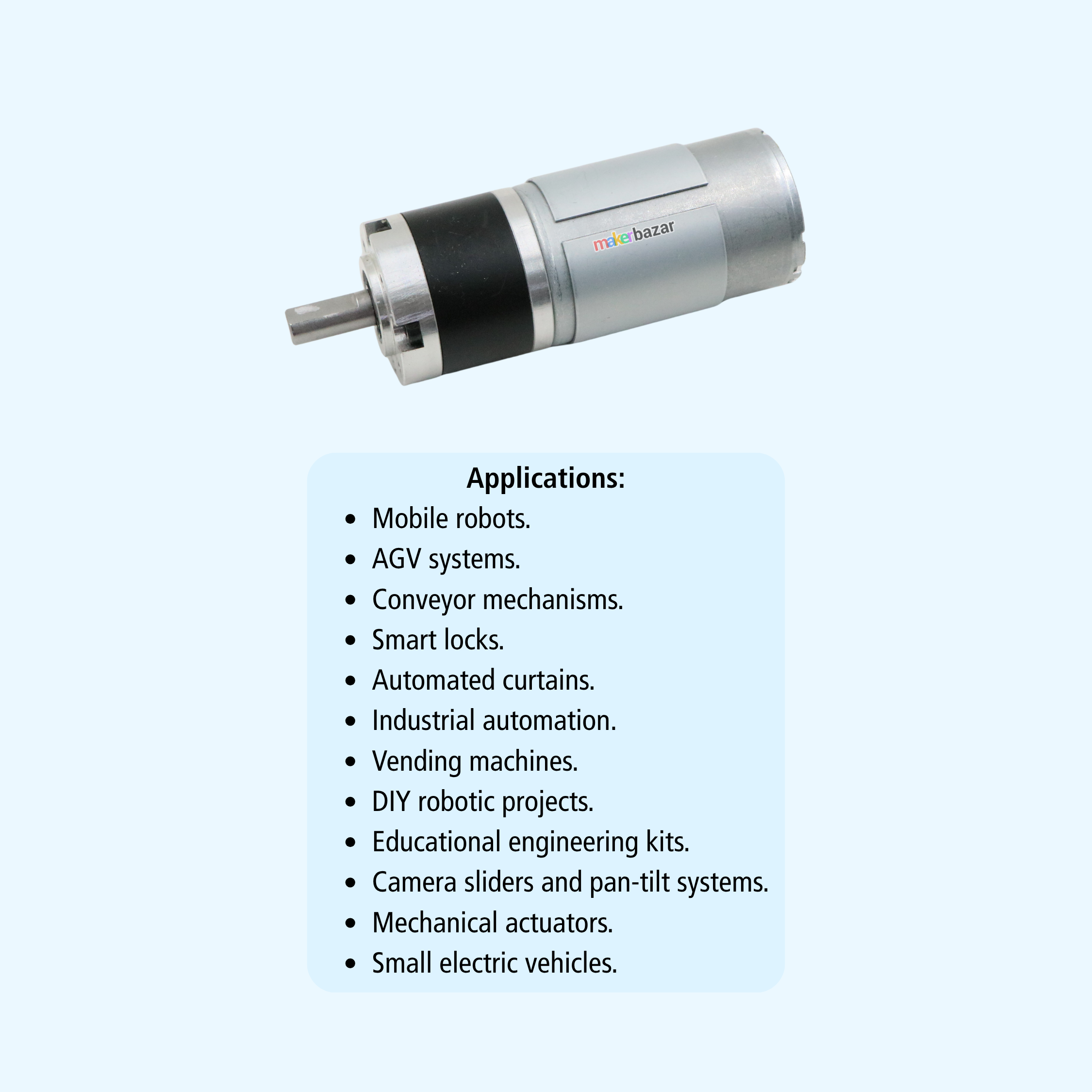 PG36-555 Planetary Gear 12V High Torque Metal Gear DC Motor
