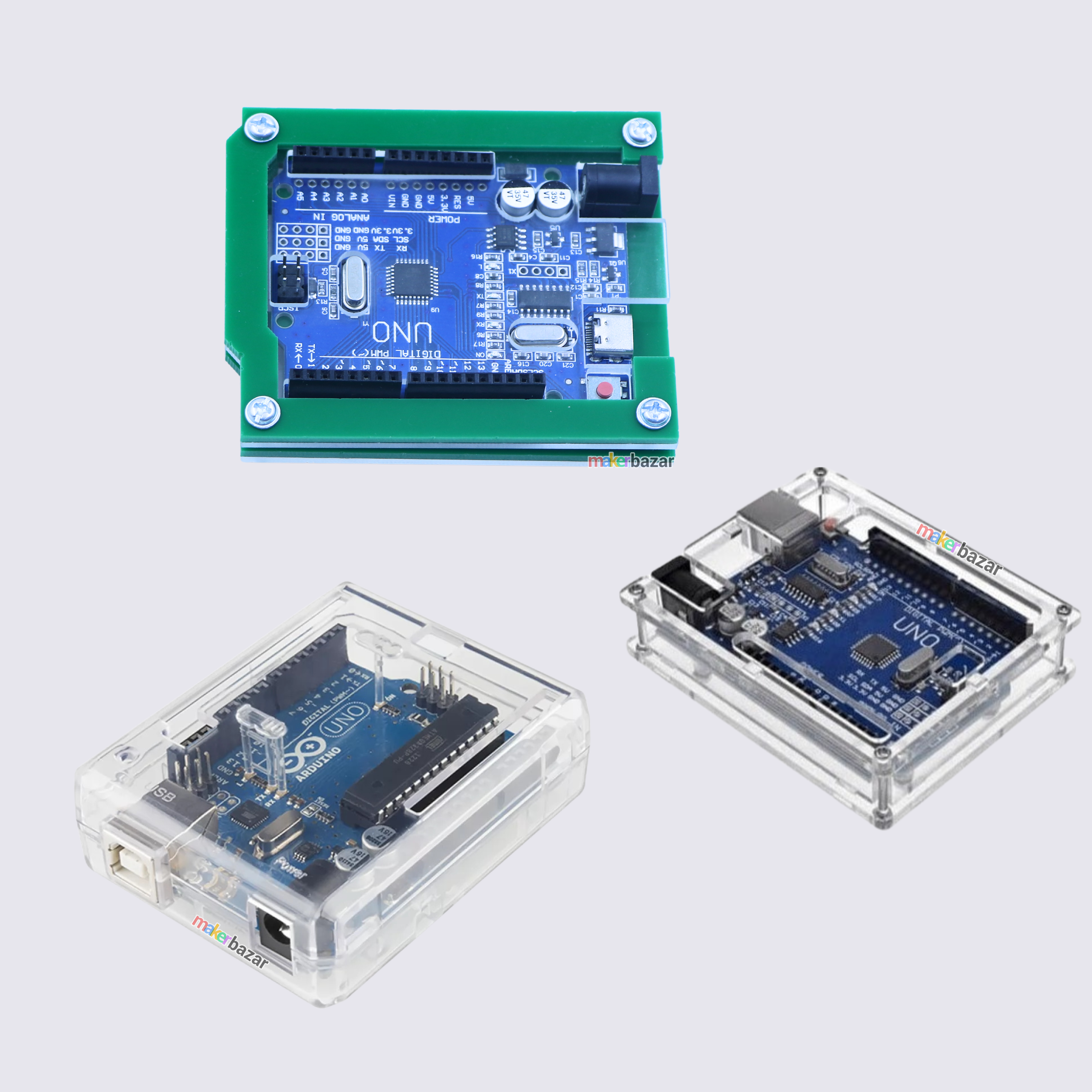 Transparent Plastic Case for Arduino UNO R3
