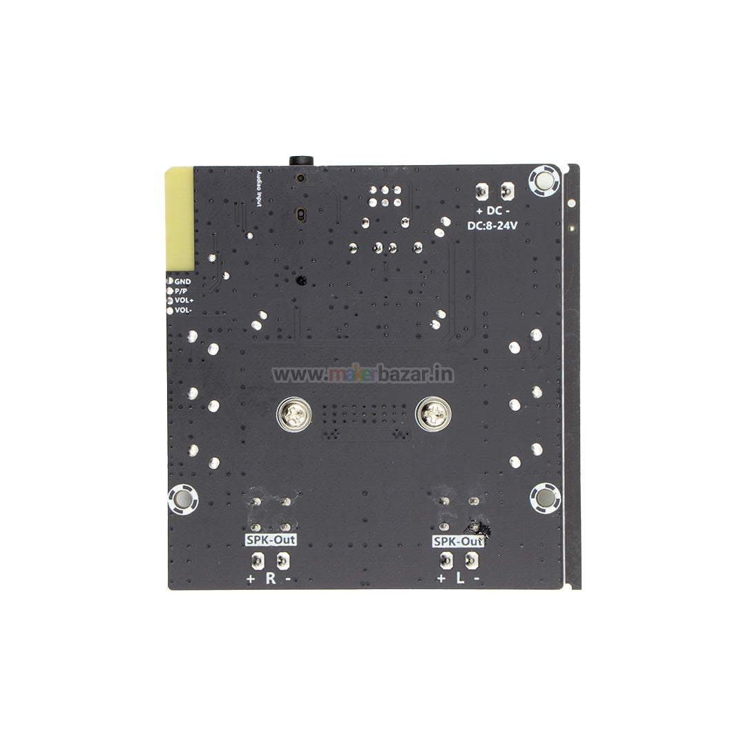 [Type 3] Gold-A543C 8-24V 2x50w Dual Channel High Power Digital Audio Power Amplifier Board  (With Aux Port + Bluetooth)