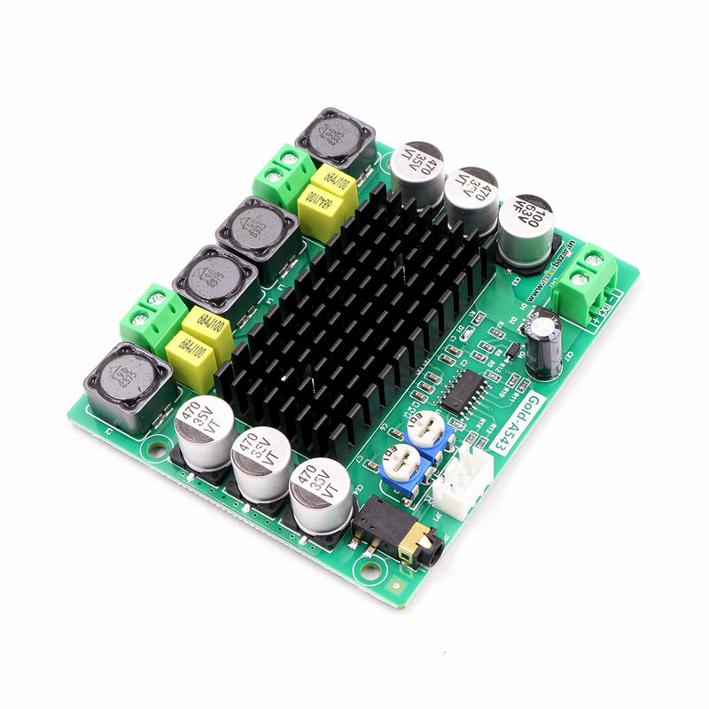 [Type 2] Gold-A543 12-26V 120W Dual Channel High Power Digital Power Amplifier Board (With Aux Port)