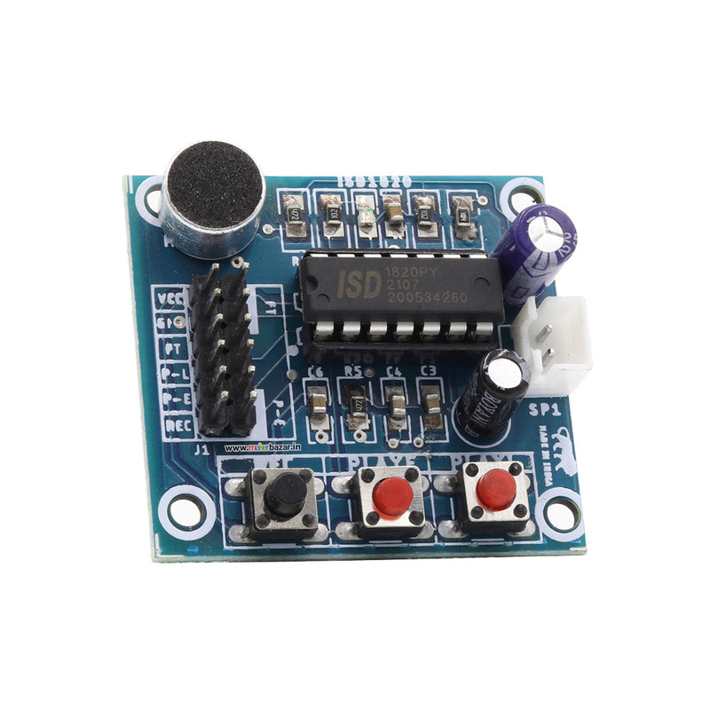 Oice Playback Module ISD1820 Voice Recorder & Sound Playback Module onboard Microphone & Sp
