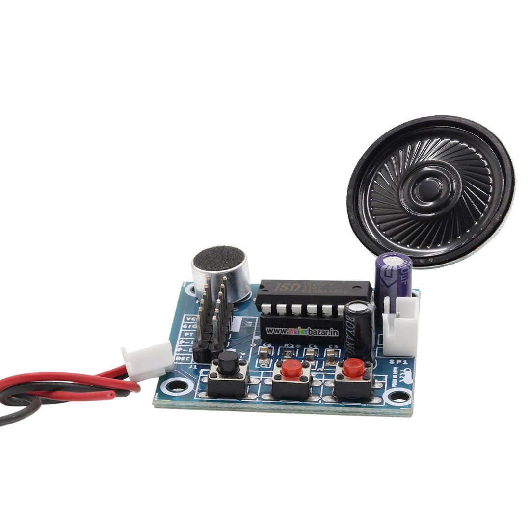 ISD1820 Voice Recorder & Sound Playback Module onboard Microphone & Sp