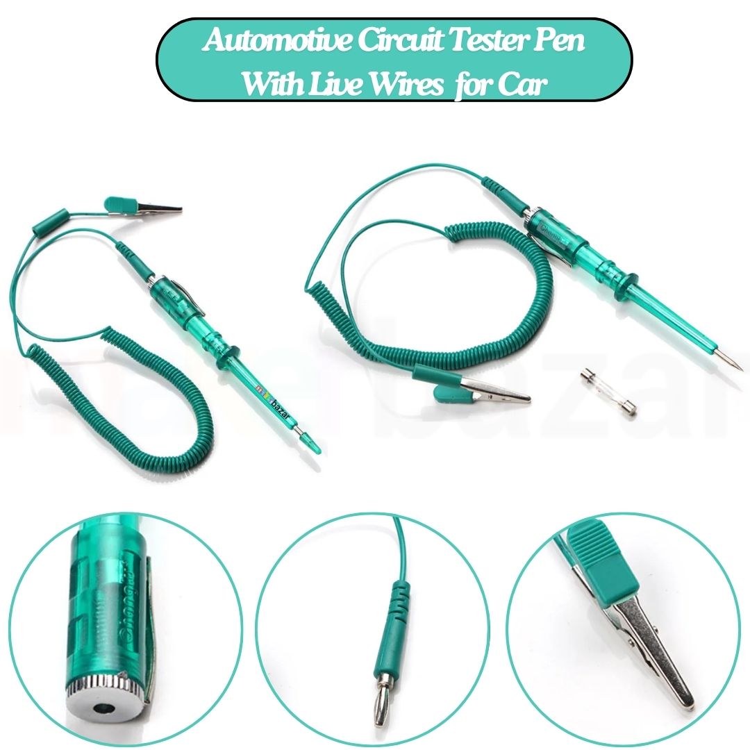 Tester di circuito, DC 6V 12V 24V Lampadina Penna di prova di tensione