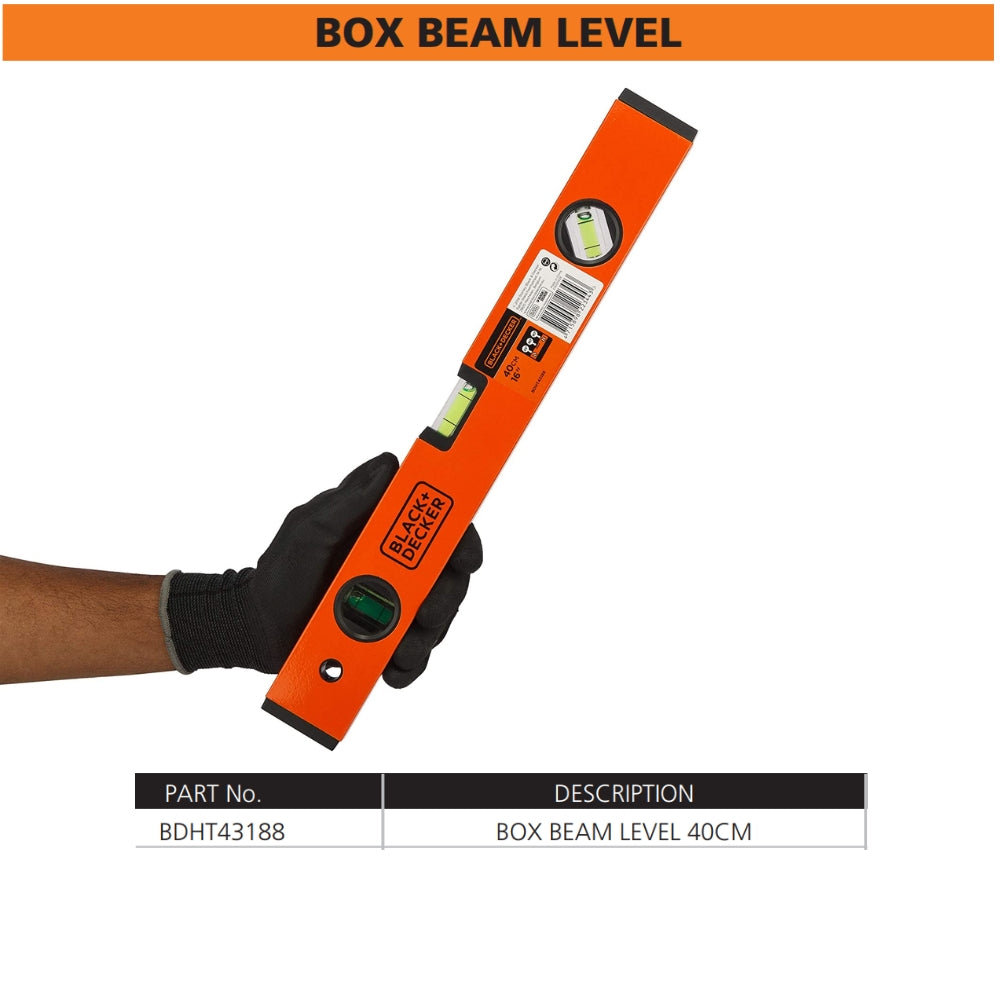 Black&Decker Box Beam Spirit Level