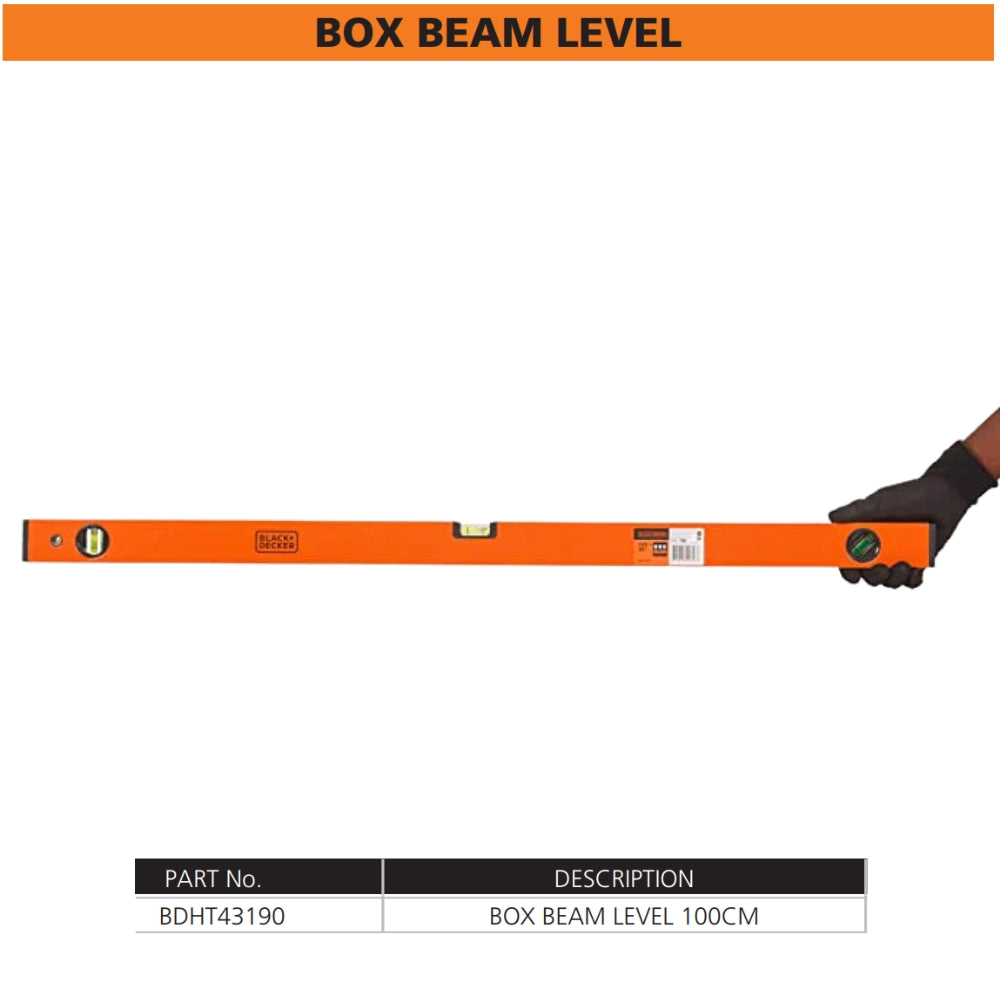 Black&Decker Box Beam Spirit Level