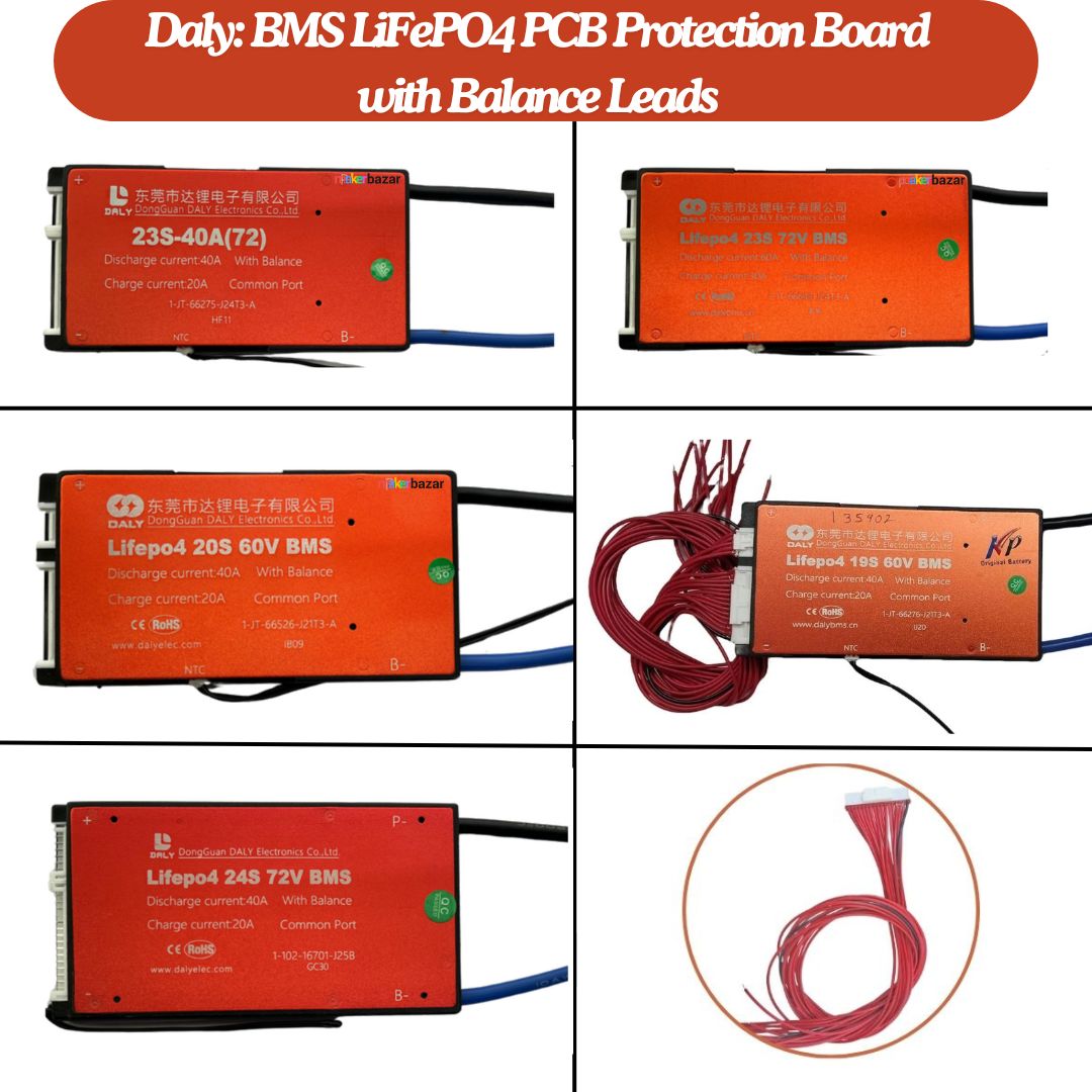 Daly: H-Series LiFePO4 BMS LFP Standard Battery Management System with Common Port