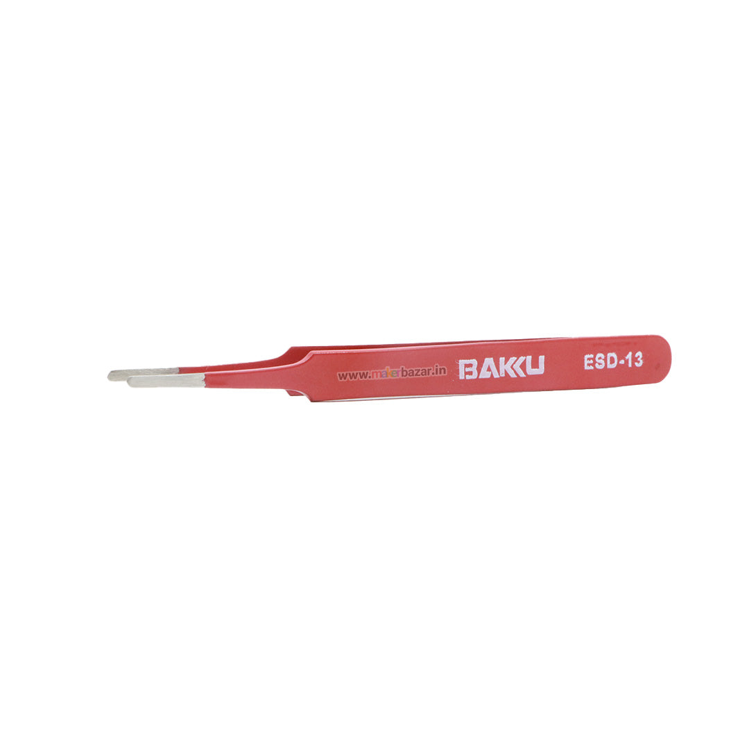 5pcs Colorful ESD Straight and Curved Tips Tweezers Set