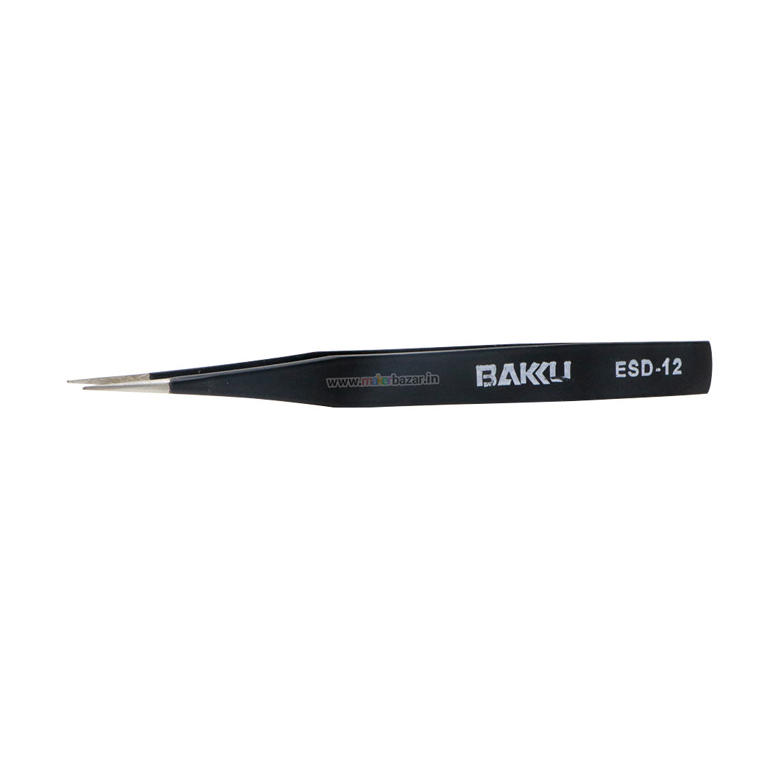 5pcs Colorful ESD Straight and Curved Tips Tweezers Set
