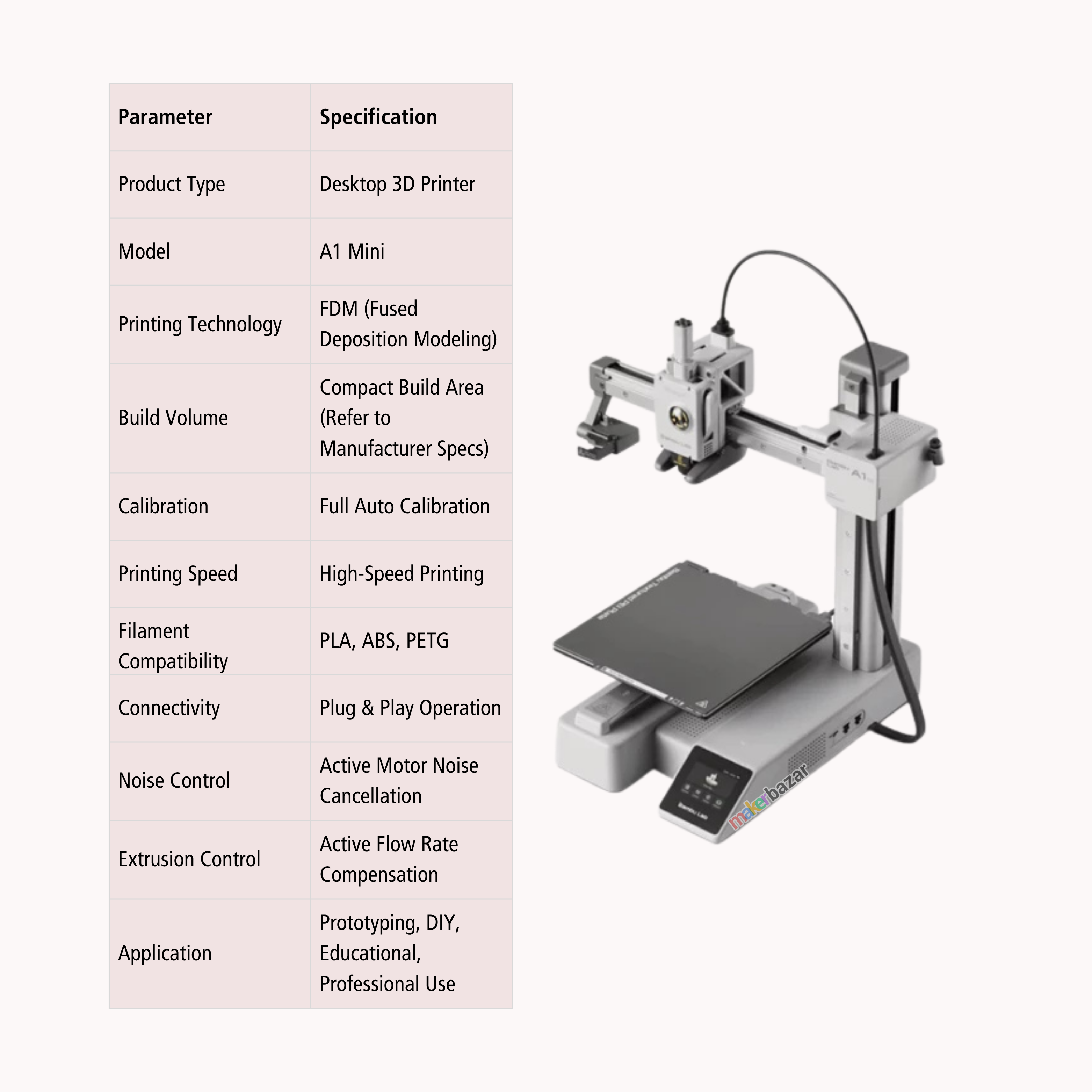 Bambu Lab A1 Mini 3D Printer [Standalone]