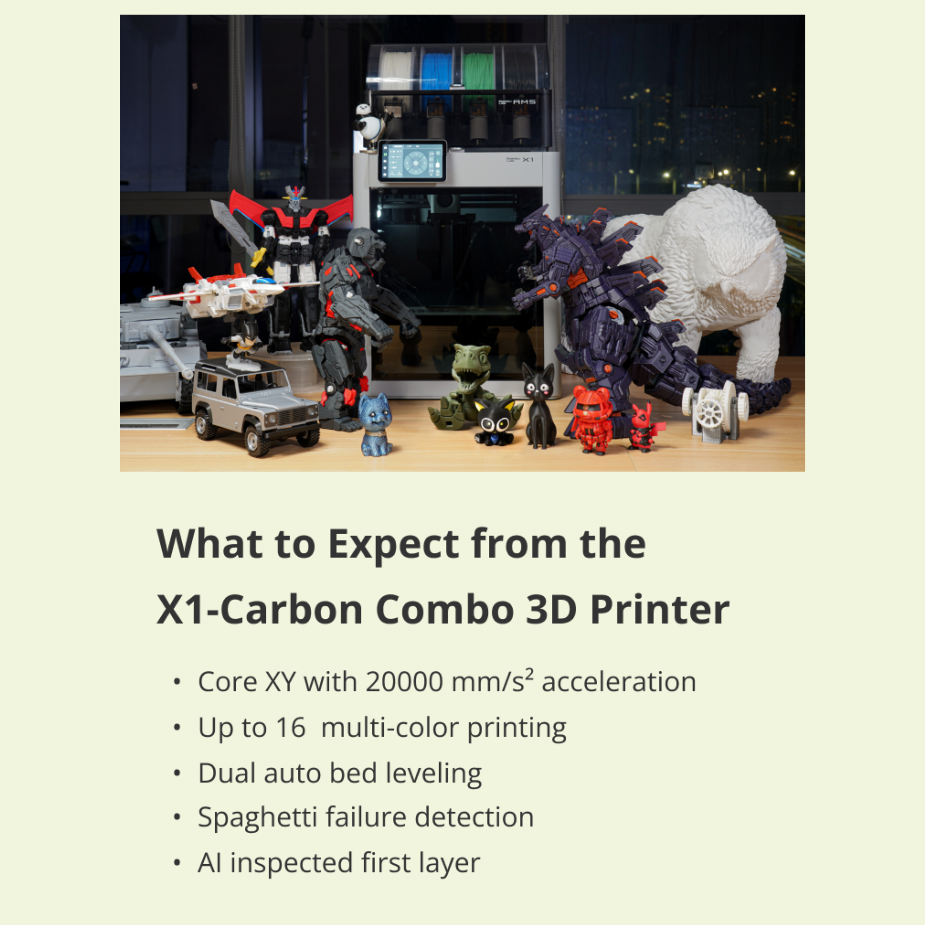 Bambu Lab X1 - Carbon Combo 3D Printer