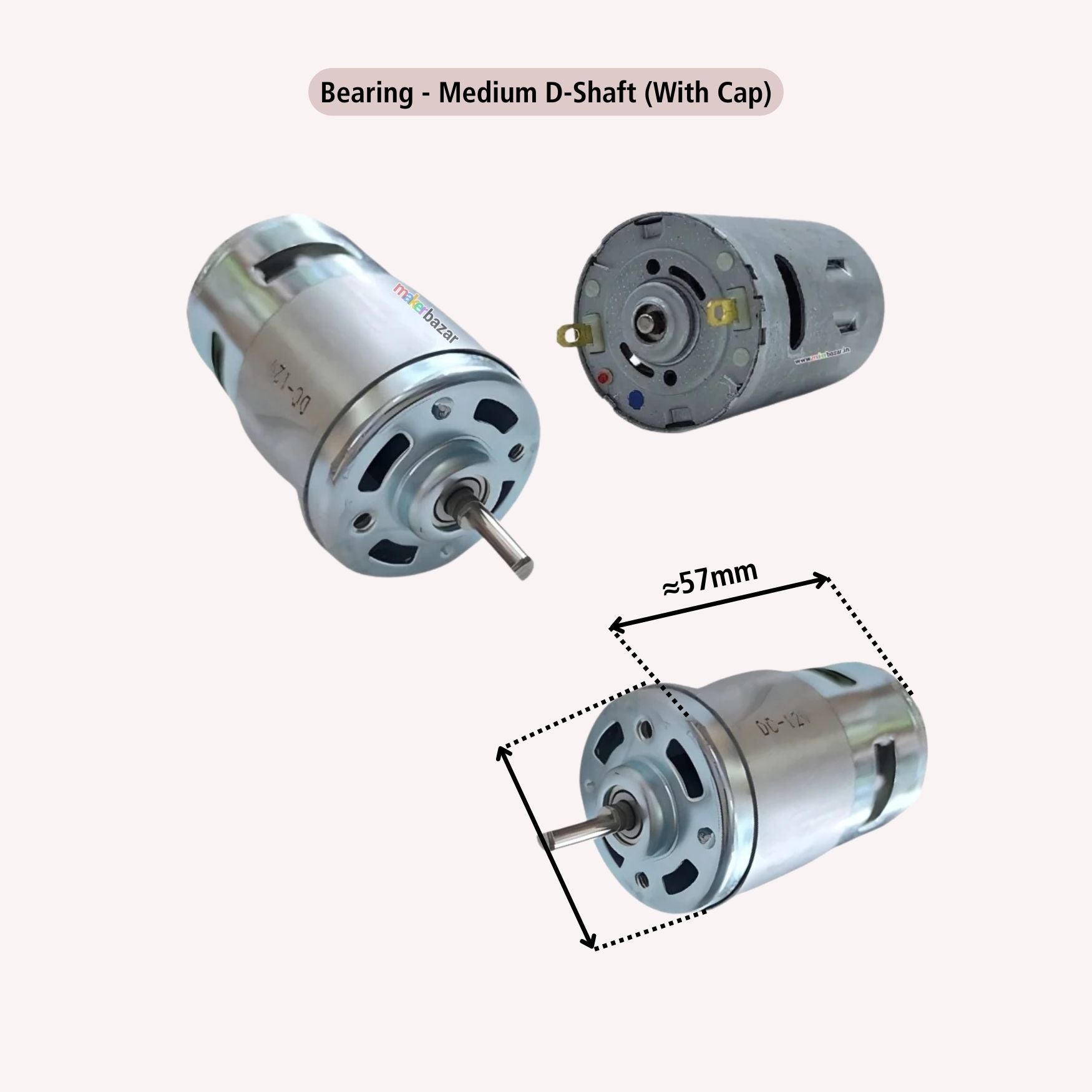 DC 12V RS-555 Motor [Bearing-Type]