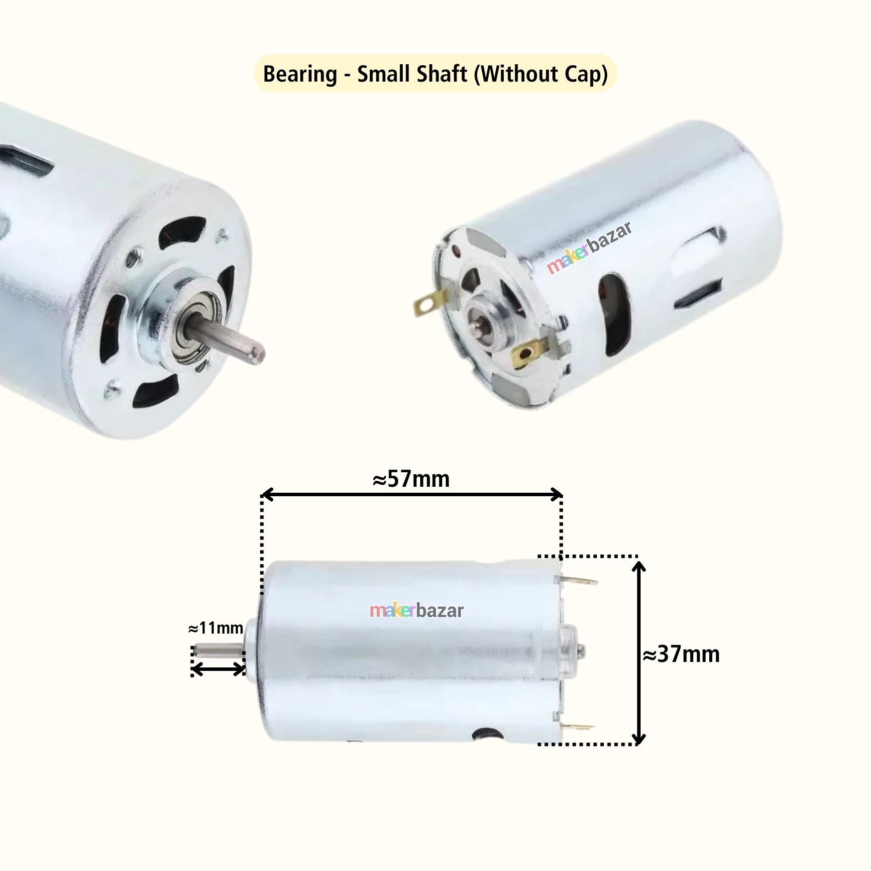DC 12V RS-555 Motor [Bearing-Type]