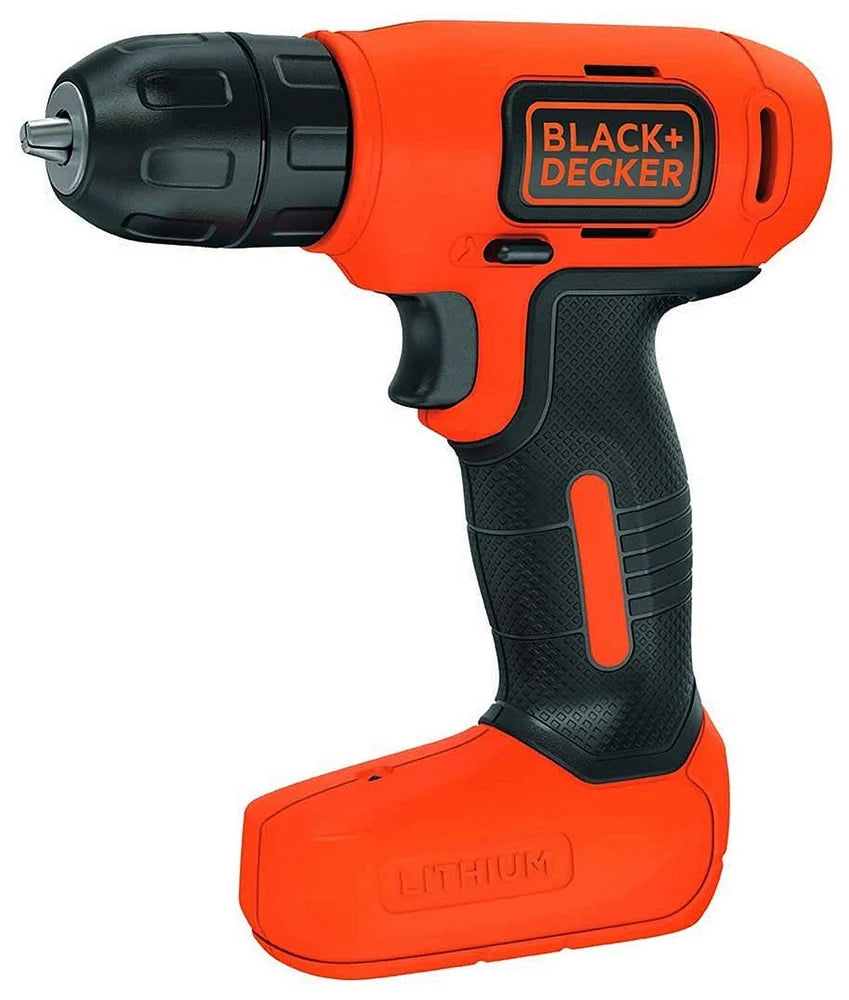 Black & Decker: BDCD8GPA 14 Pieces 7.2V Li-Ion Orange Cordless Drill Kit