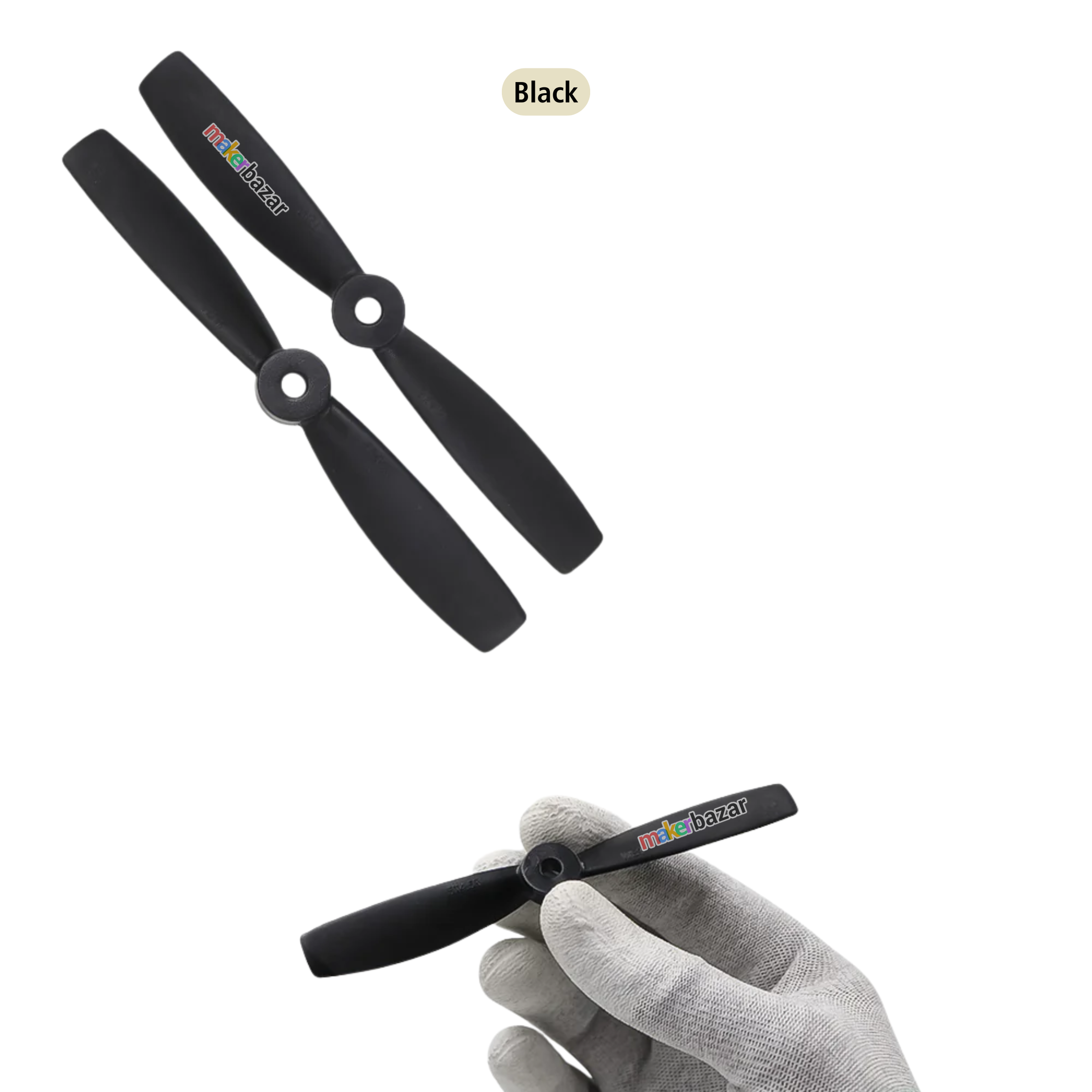 2-Blades 4.5mm Propellers For Drone/Quadcopters CW + CCW (1-Pair)
