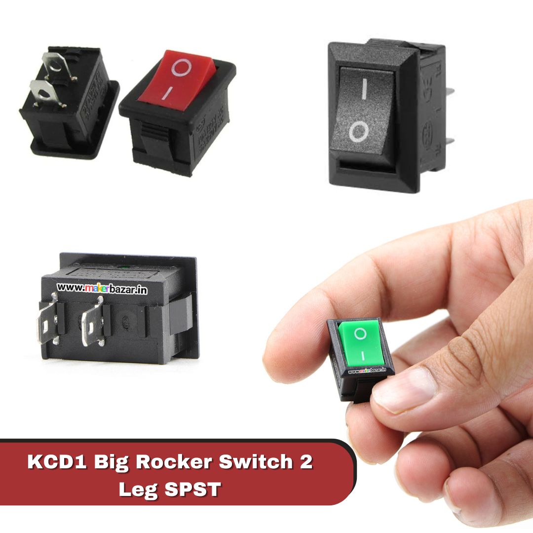 KCD1 Big Rocker Switch 2 Leg SPST