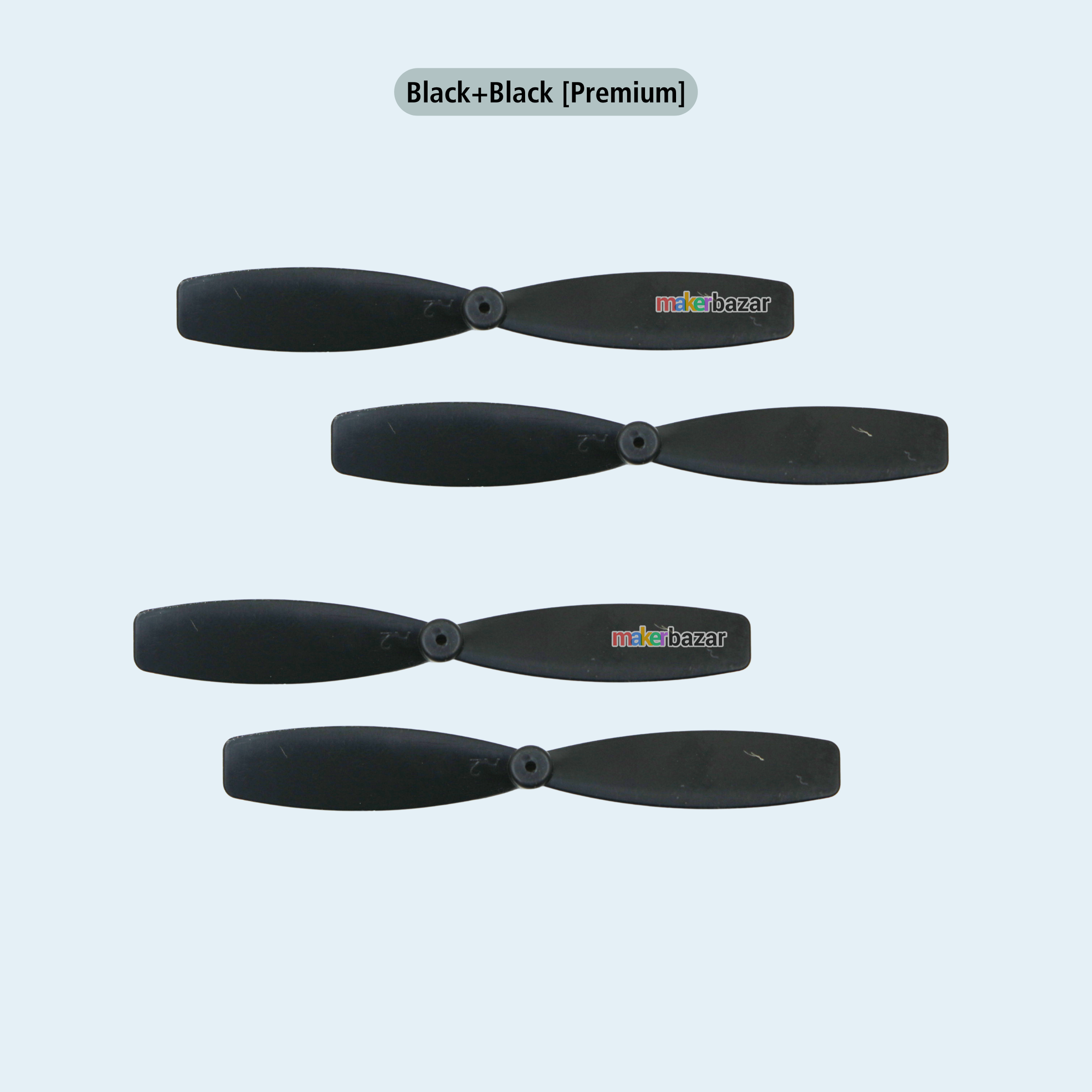 4pcs 0.9mm 55mm Two-Blade Mini Propeller Coreless Drone Motor Fan CW & CCW